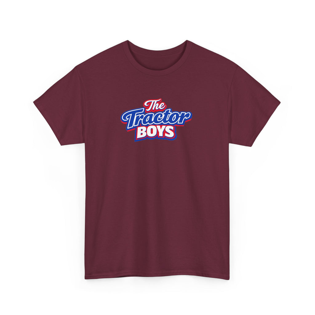 The Tractor Boys T-Shirt — Retro Blue & Red Logo Tee