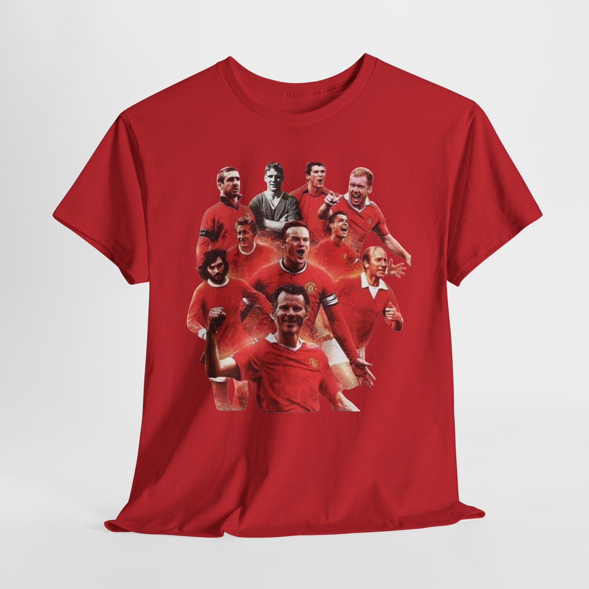 Manchester United Legends T‑Shirt — Retro Team Collage Football Tee