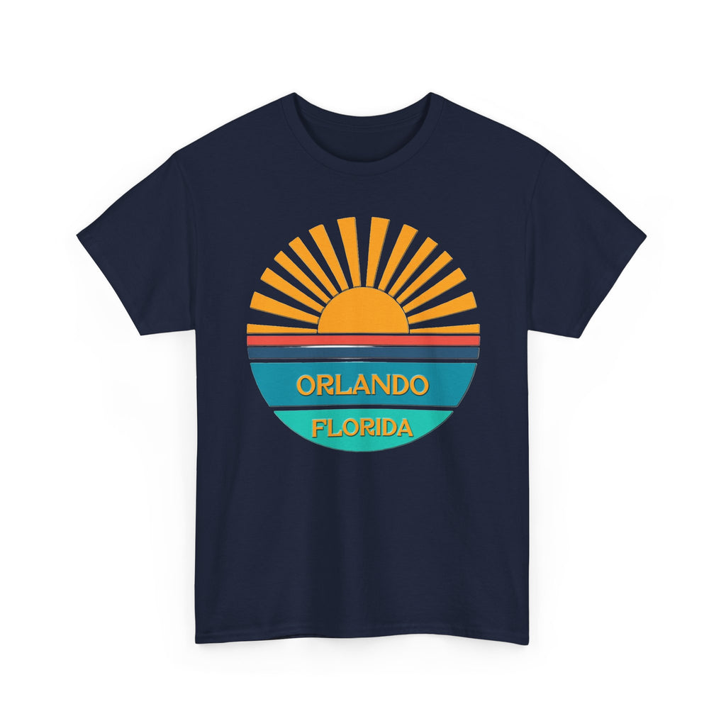 Orlando Florida Sunset T-Shirt – Retro Sunburst Vacation Tee