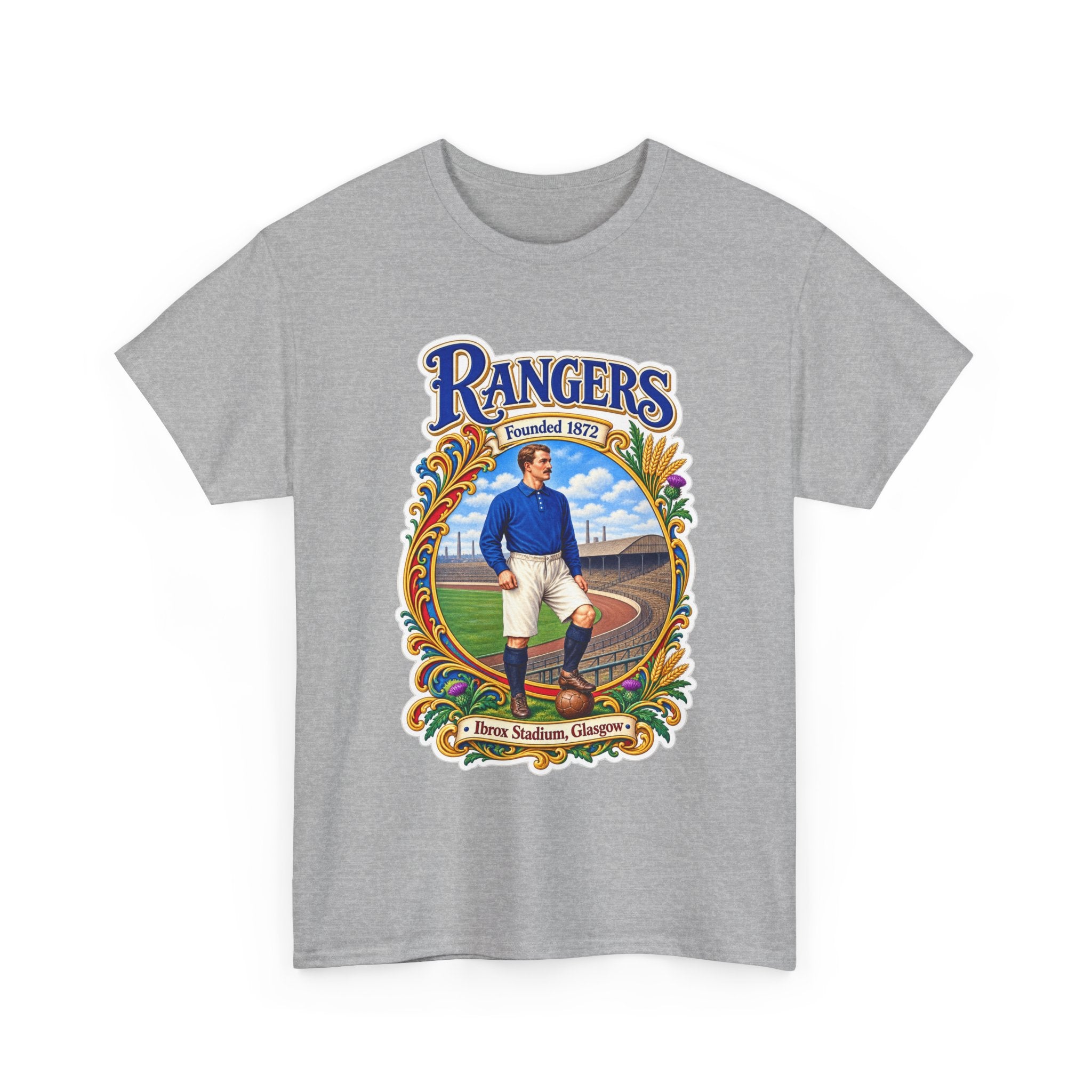 Rangers Retro Player Field Graphic Cotton T-Shirt