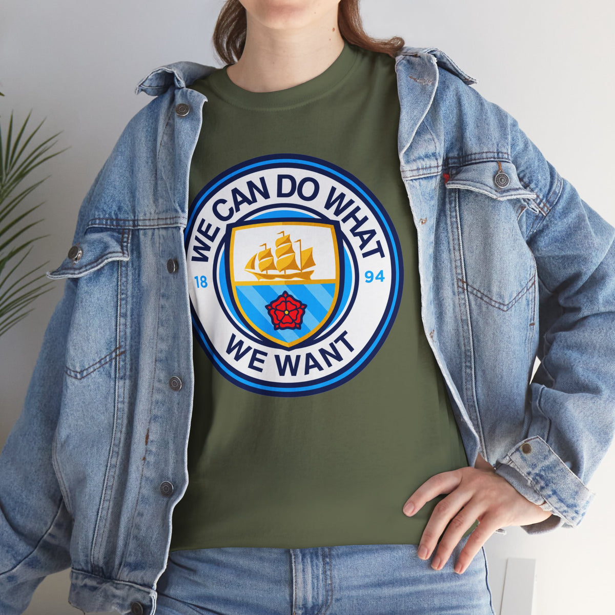 We Can Do What We Want Manchester  City Graphic Cotton T-Shirt
