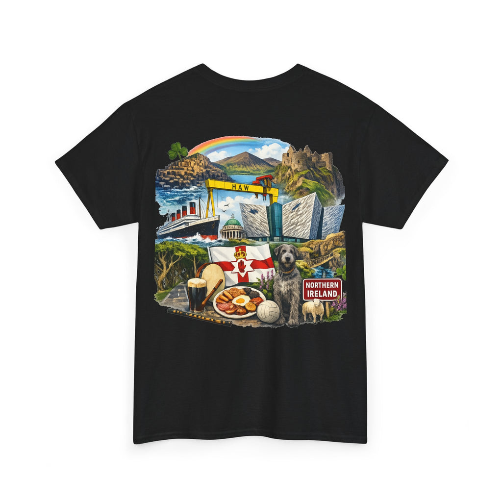Northern Ireland Collage Tee — "Make Northern Ireland Great Again" Graphic T-Shirt
