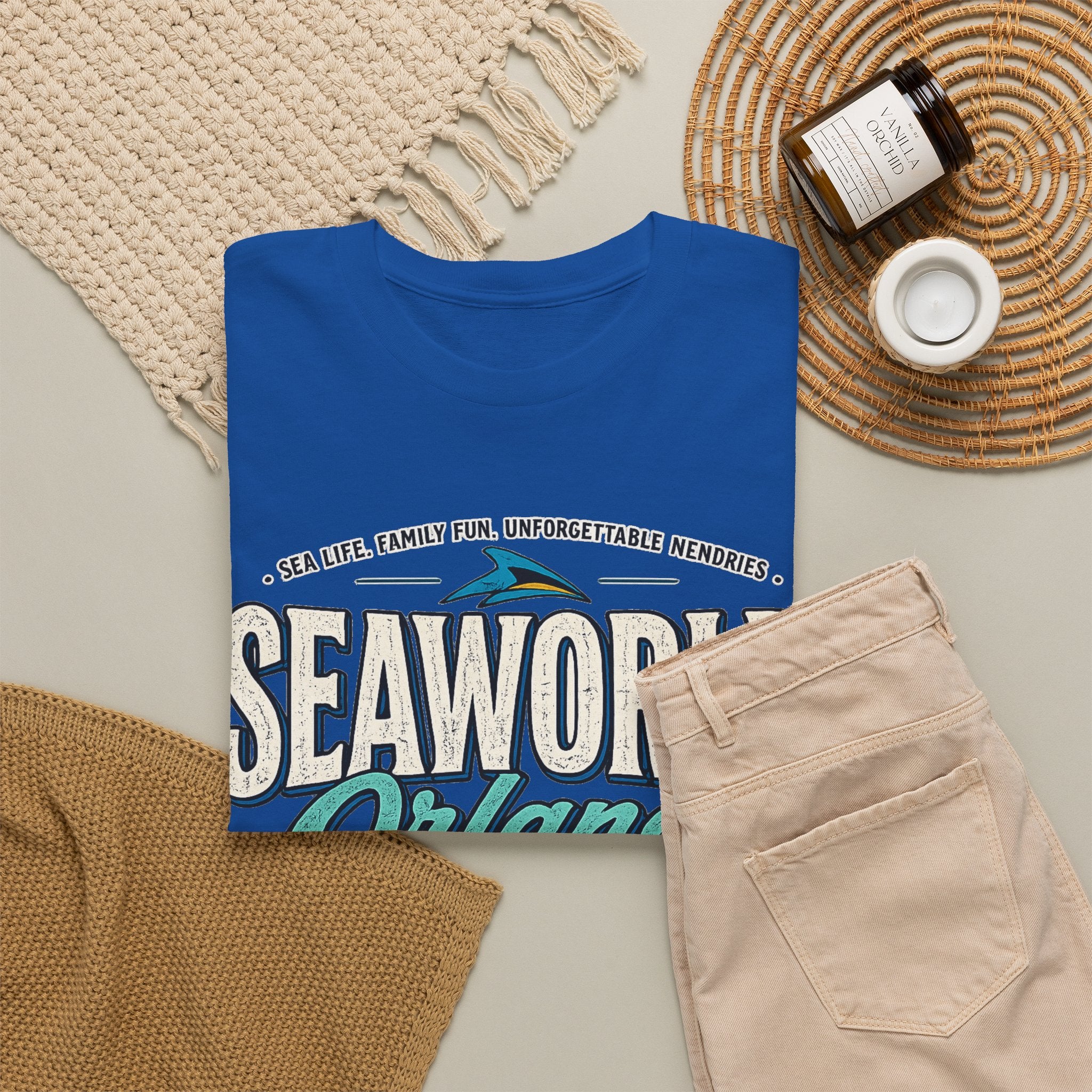 SeaWorld Orlando Graphic Tee — Retro Explore Inspire Connect Vacation Shirt