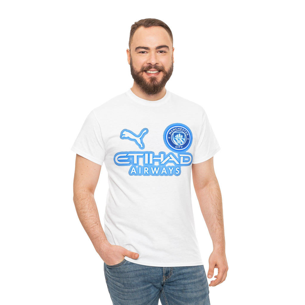 Manchester City Inspired Etihad Airways Logo Tee