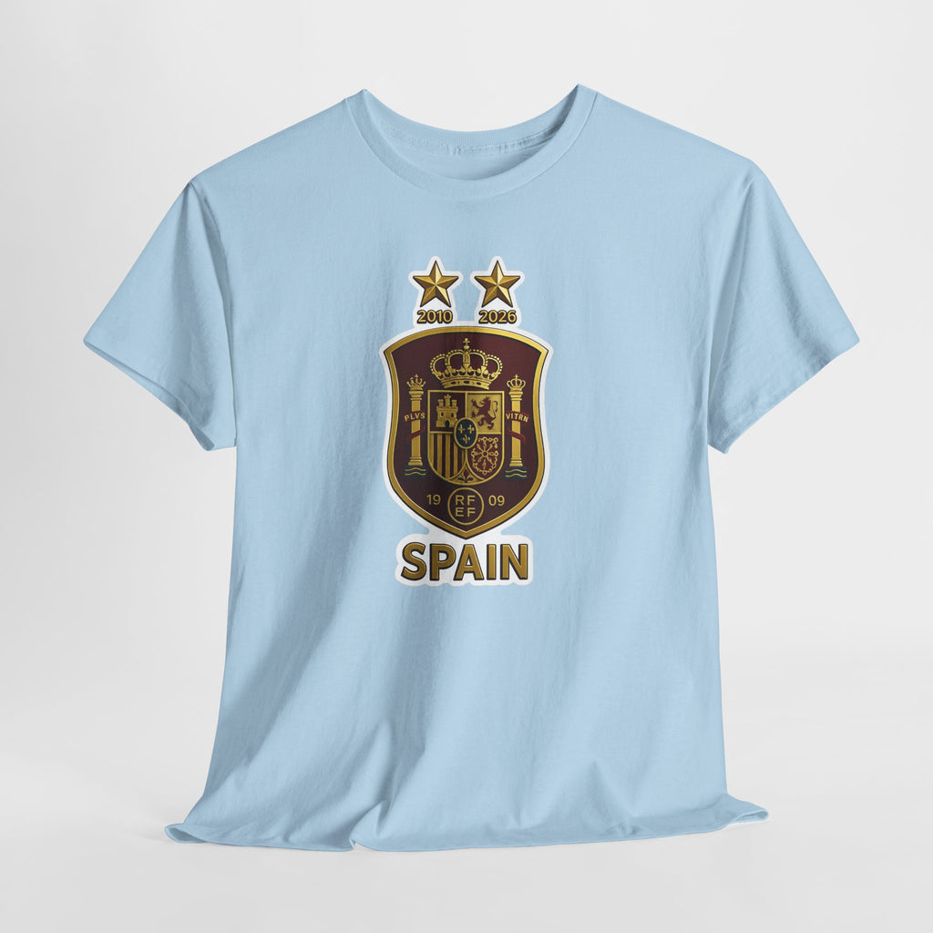 Spain Crest T-Shirt — Vintage Spanish Soccer Shield Tee