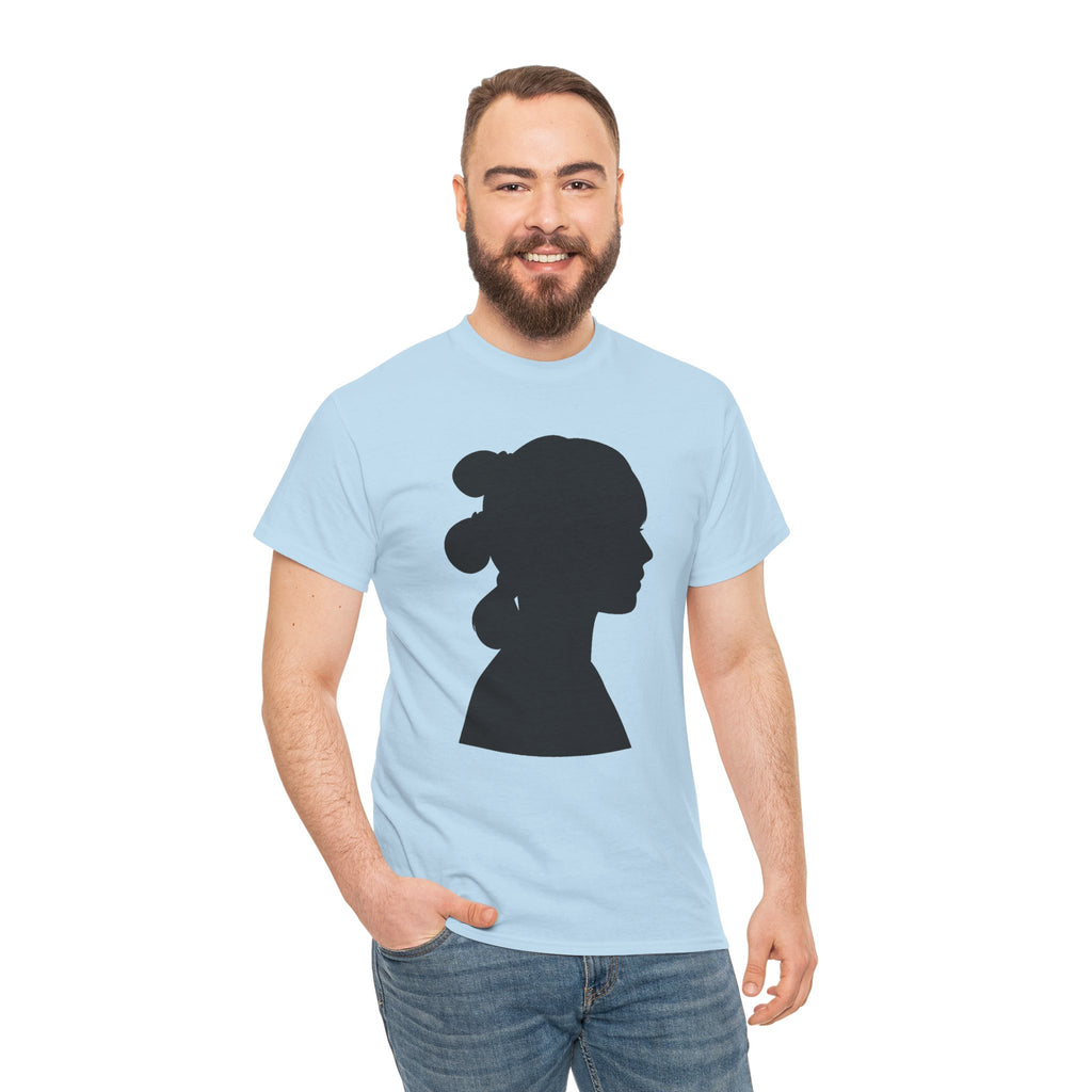 Princess Leia Star Wars Silhouette Profile Tee — Classic Portrait T‑Shirt