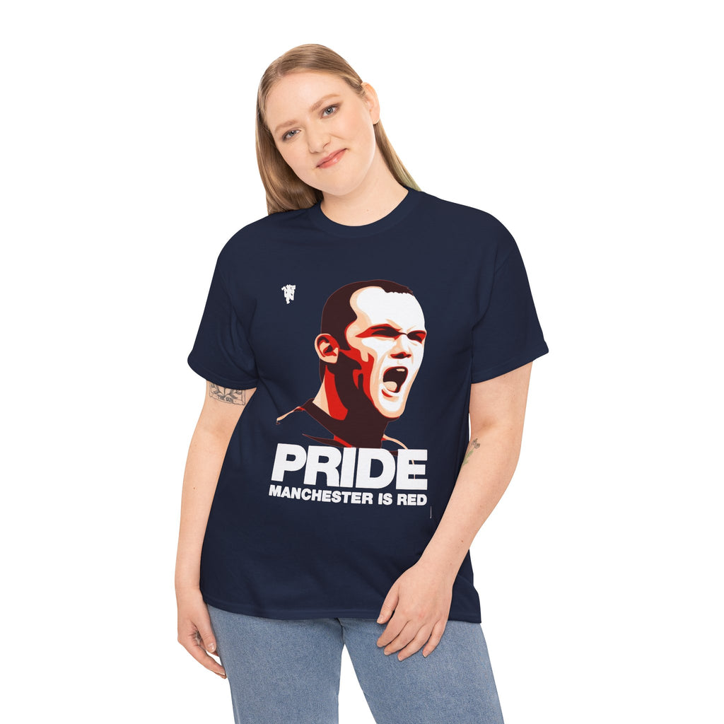 Manchester Pride Tee — “Pride Manchester Is Red” Football Fan Shirt