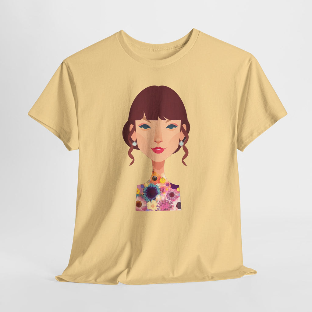 T Swift Illustration Cotton T-Shirt
