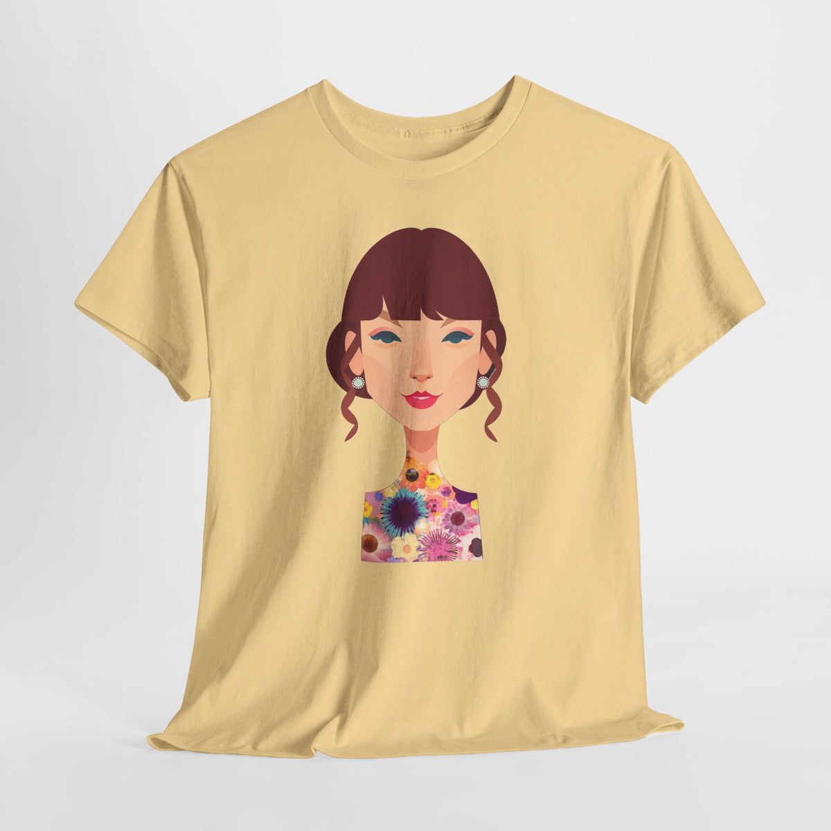 T Swift Illustration Cotton T-Shirt