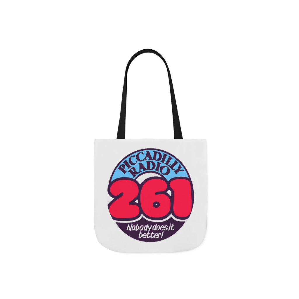 Tote Bag — Retro 'Piccadilly Radio 261' Vintage Logo Canvas Tote