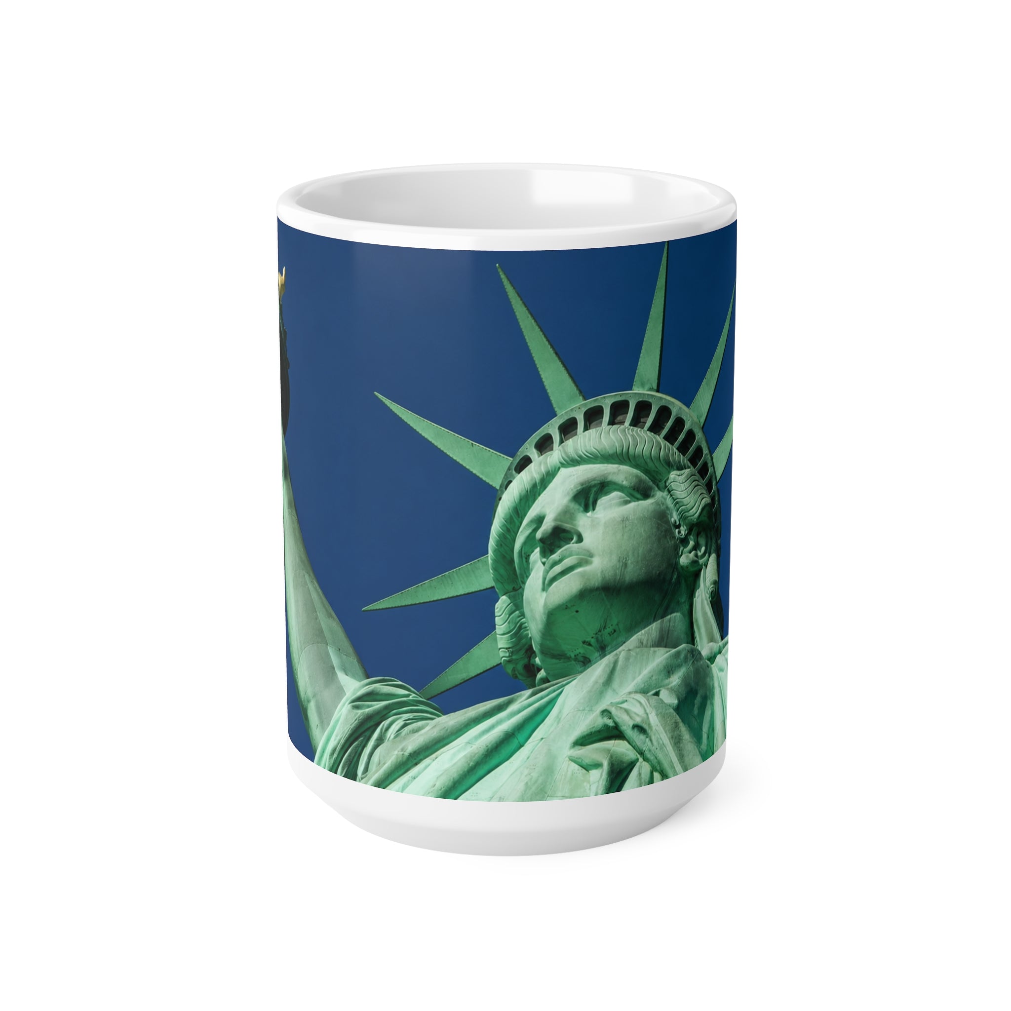 Statue of Liberty Coffee Mug — Patriotic NYC Ceramic Mug (11oz & 15oz)