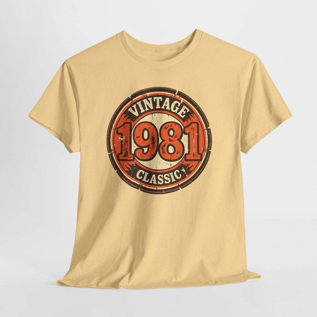 Vintage 1981 Classic T-Shirt — Retro Birthday Tee