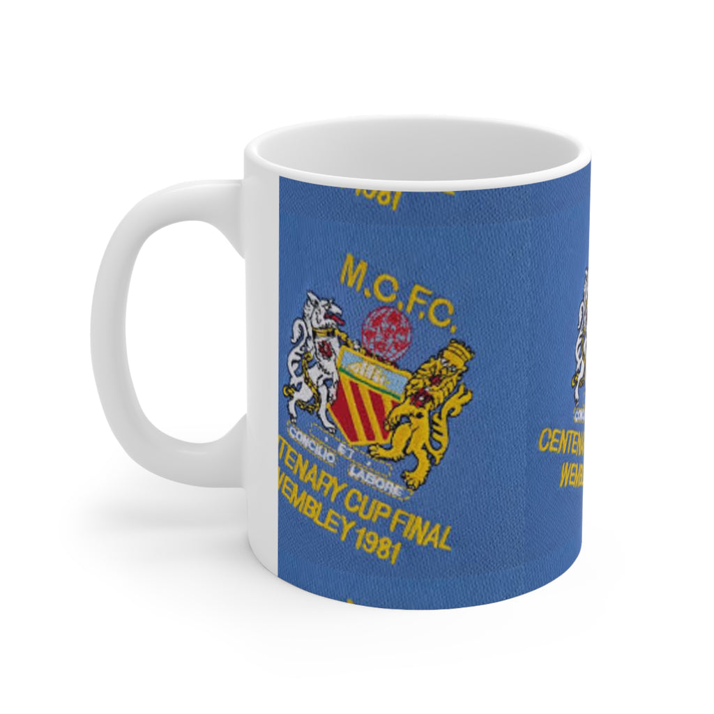 1981 Centenary Cup Final Mug — M.C.F.C. Commemorative Ceramic Coffee Cup (11oz & 15oz)
