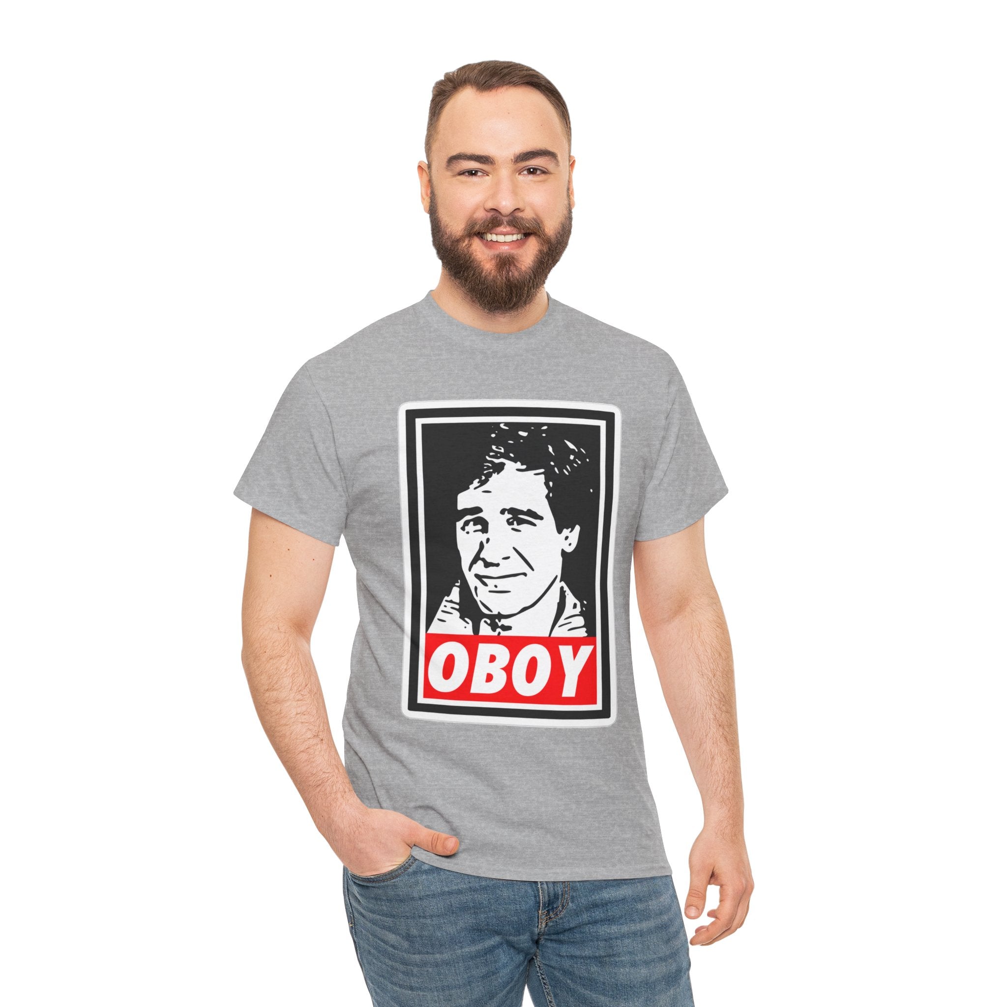 Oboy Quantum Leap Graphic Tee — Retro Pop Art Portrait T‑Shirt