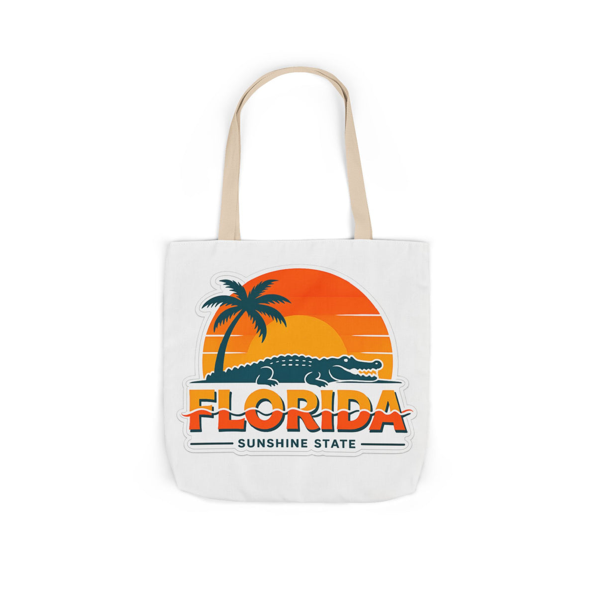 Florida Sunshine State Canvas Tote
