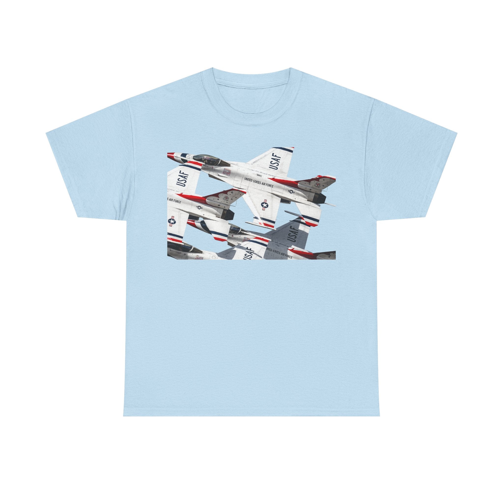 Thunderbirds Jet Formation T‑Shirt — Military Aviation Fighter Jets Tee