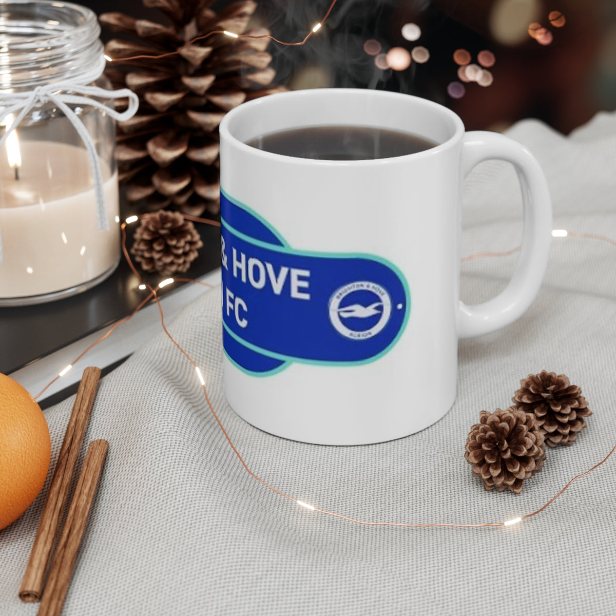 Brighton & Hove Albion FC Ceramic Coffee Mug — 11oz & 15oz