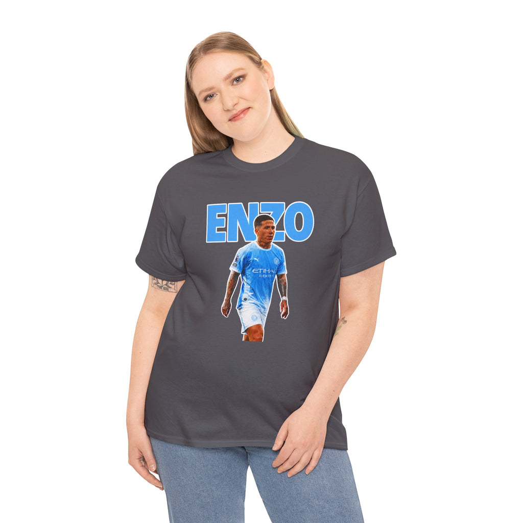 Enzo Fernandez Manchester City Inspired Cotton T-Shirt