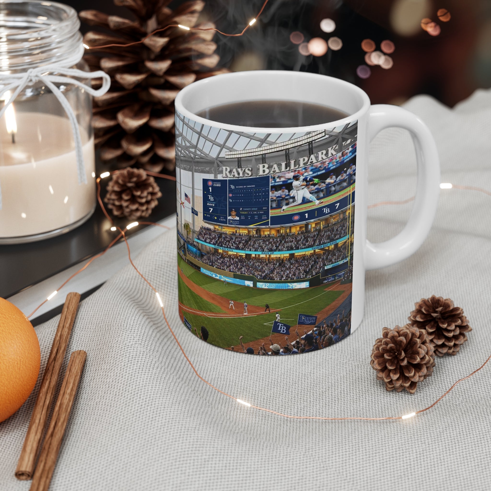 Baseball Stadium Photo Mug – Tampa Bay Game Day Ceramic Coffee Cup (11oz & 15oz)