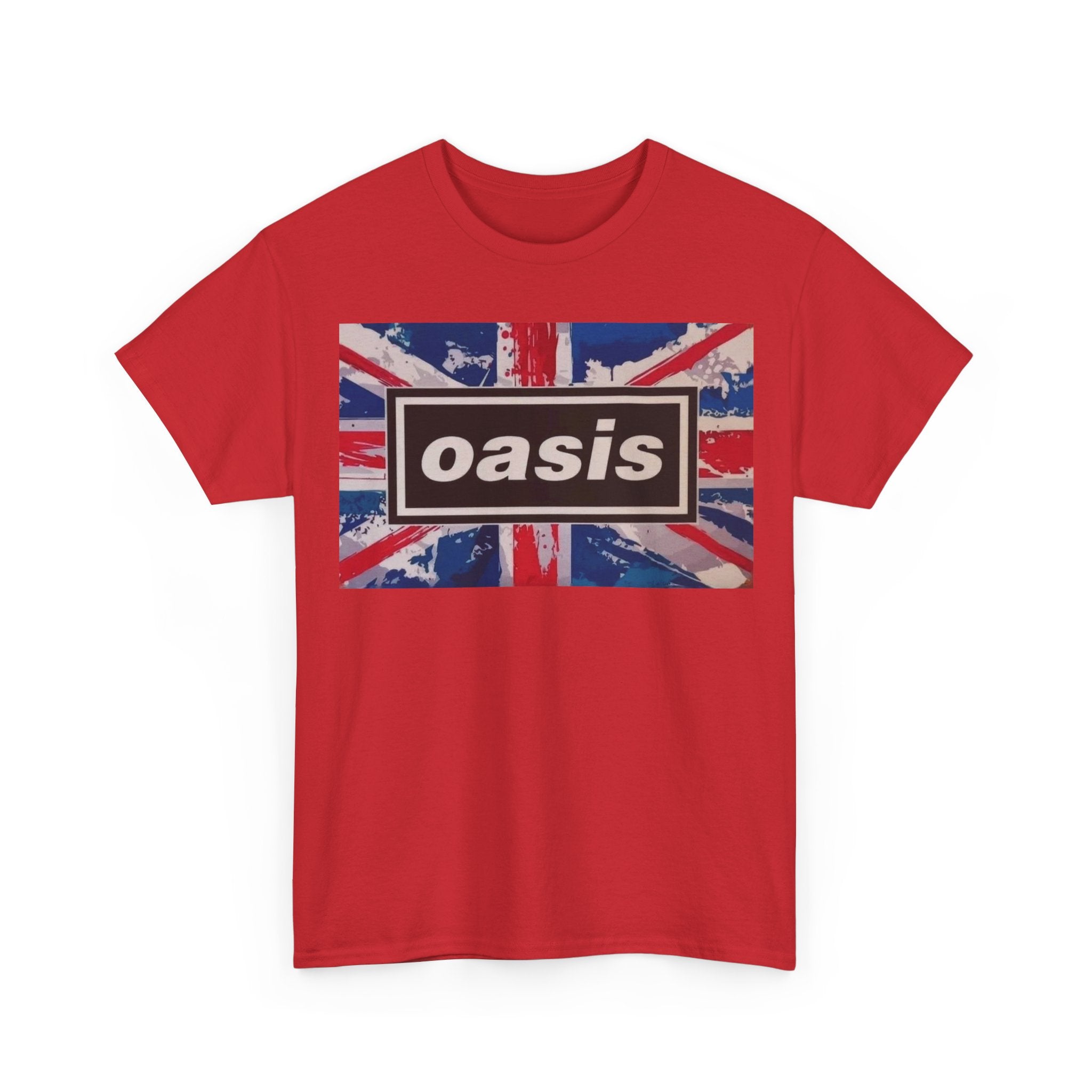 Oasis Union Jack Tee – Vintage British Band Logo T-Shirt
