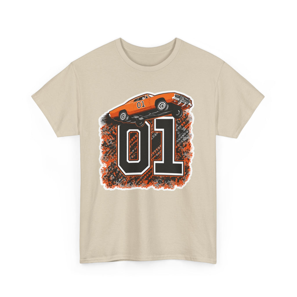 Dukes of Hazzard Inspired Race Car '01' Graphic Tee