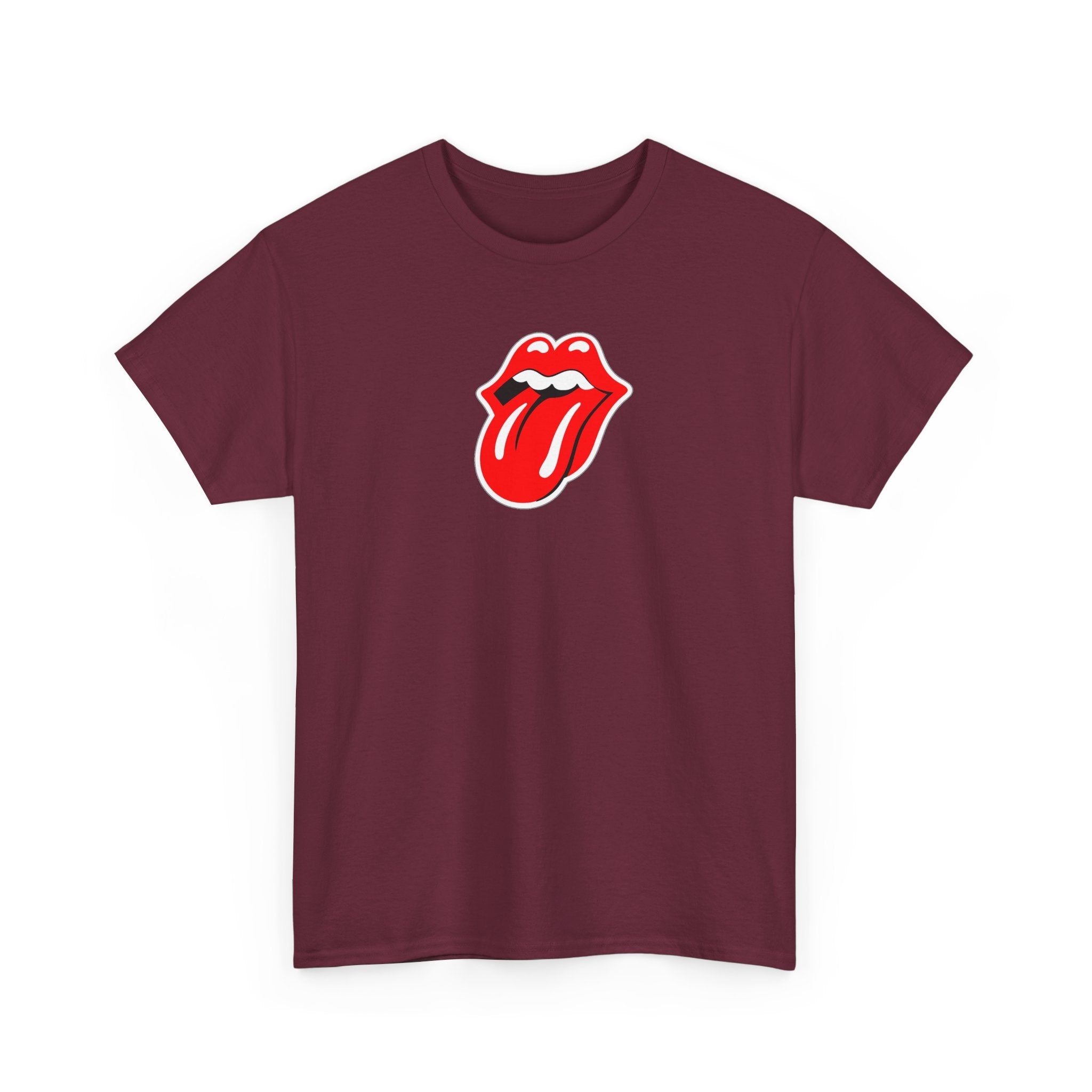Rock Retro Red Tongue and Lips Graphic Tee