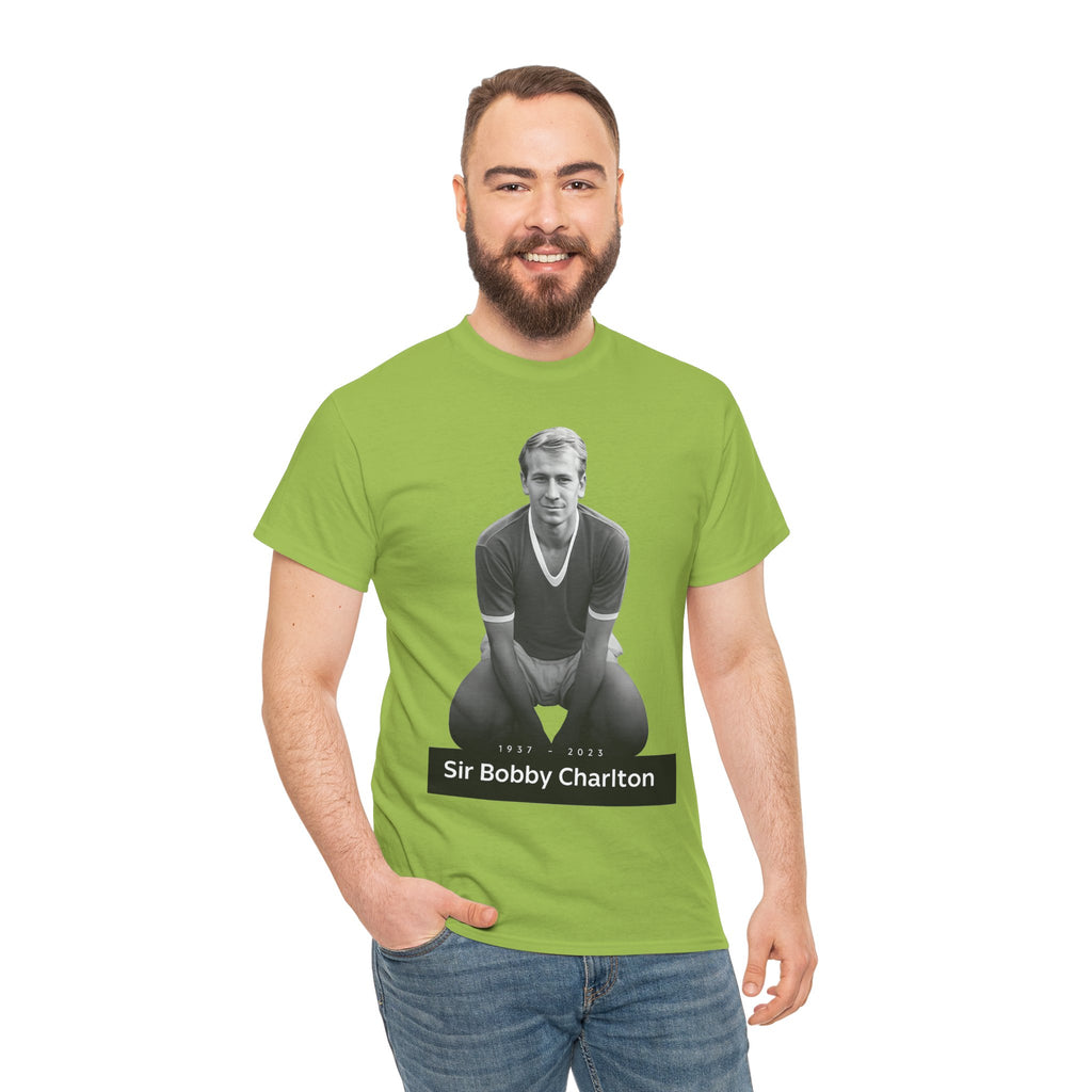 Sir Bobby Charlton Football Legend Cotton T‑Shirt