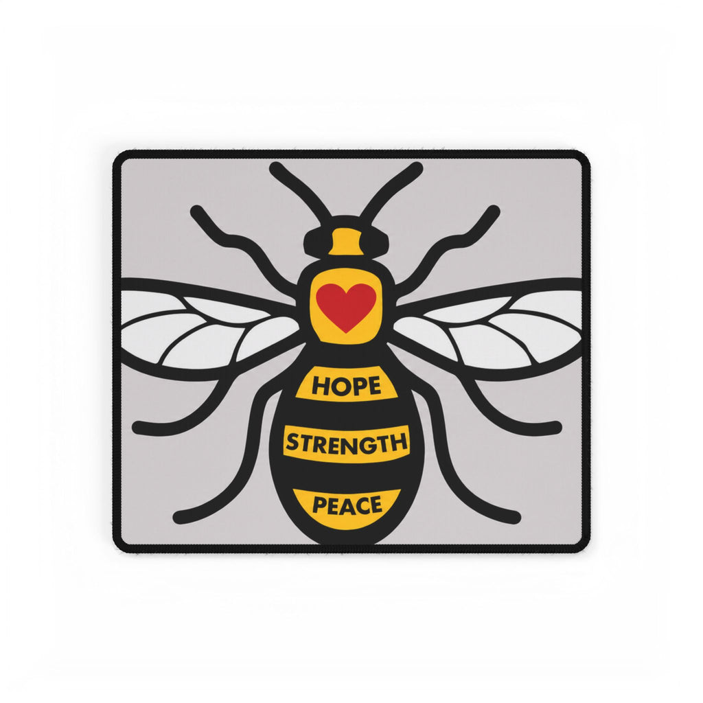 Manchester Bee Hope Strength Peace Bee Desk Mat – Large Gaming/Work Desk Pad
