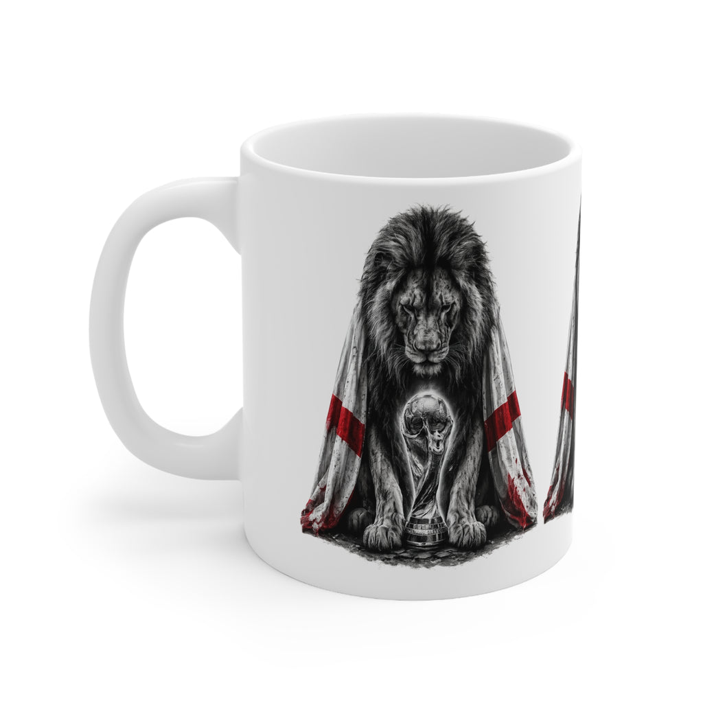 3 Lions England Ceramic Mug — Ceramic Coffee Cup (11oz/15oz)