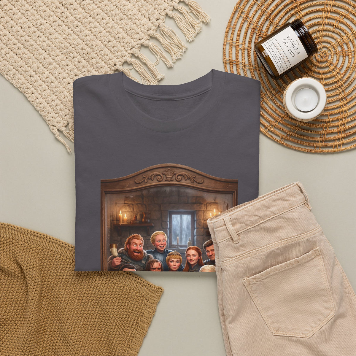 Game of Thrones Cast Portrait Inspired Cotton T-Shirt