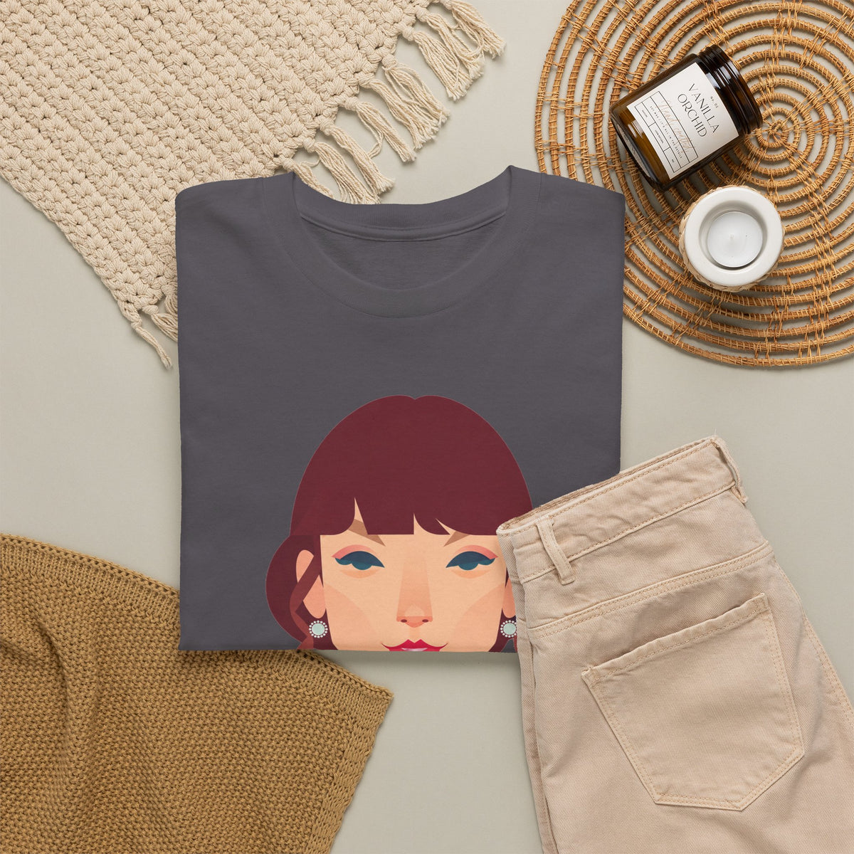 T Swift Illustration Cotton T-Shirt