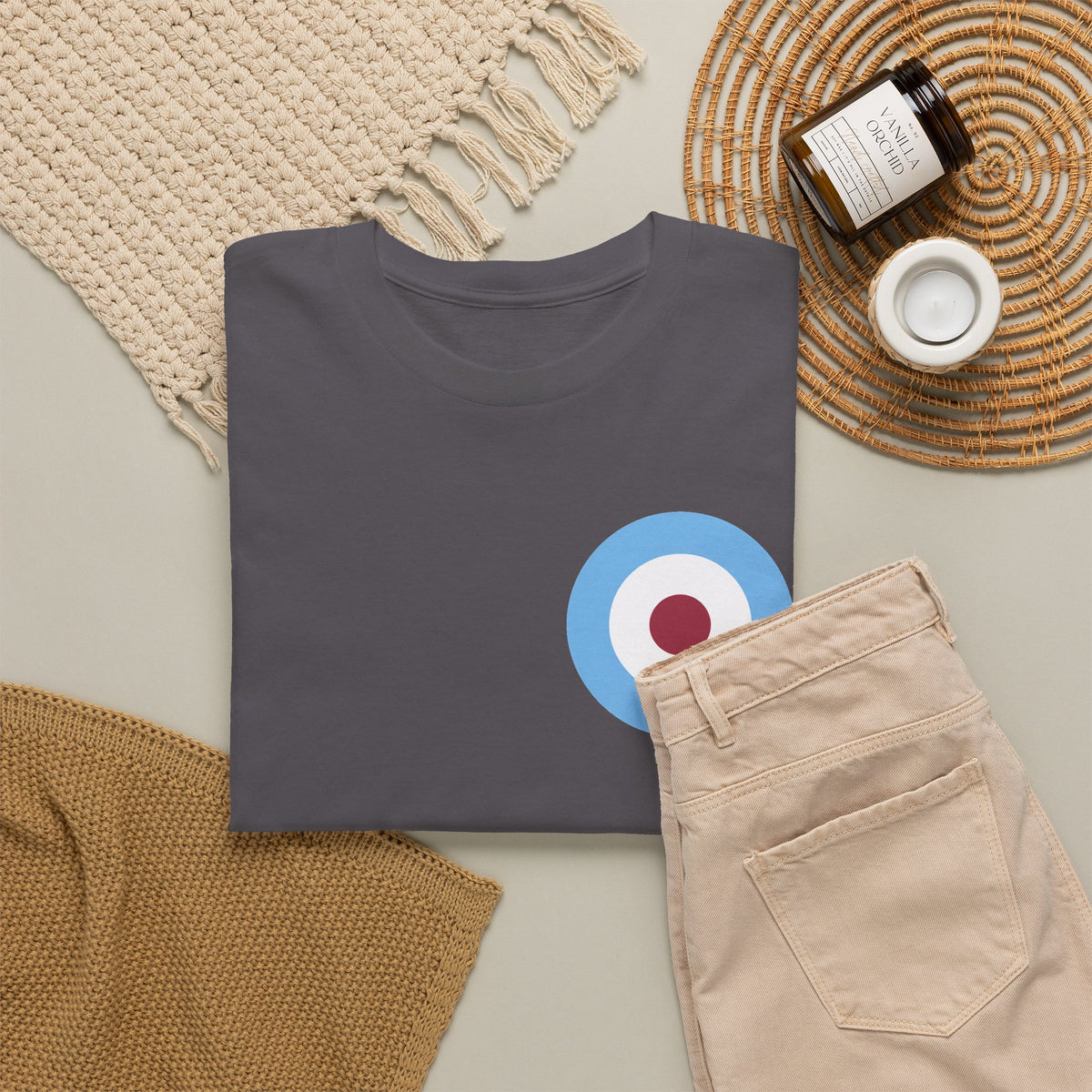 Manchester City Inspired Target Roundel Cotton T-Shirt