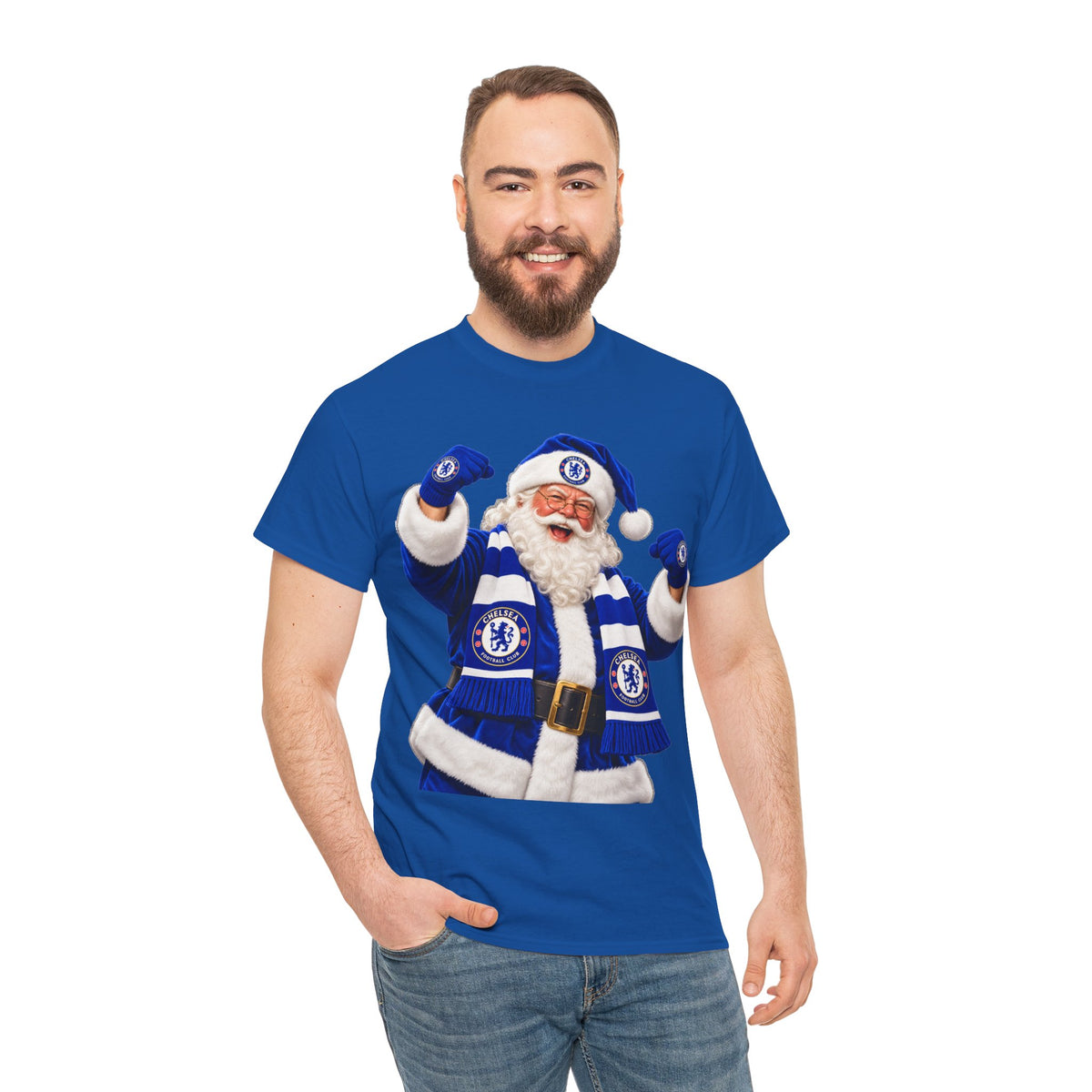 Chelsea FC Santa T‑Shirt — Football Fan Christmas Tee