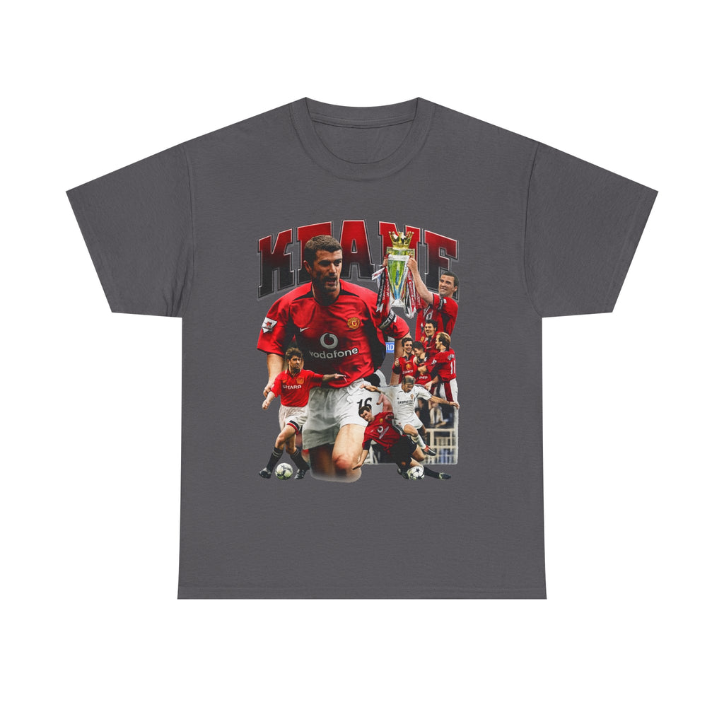 Roy Keane Football Legens Collage Tee — Retro Man United Tribute Shirt