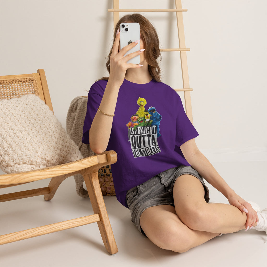 T-Shirt — "Straight Outta the Streets" Sesame Friends Graphic Tee