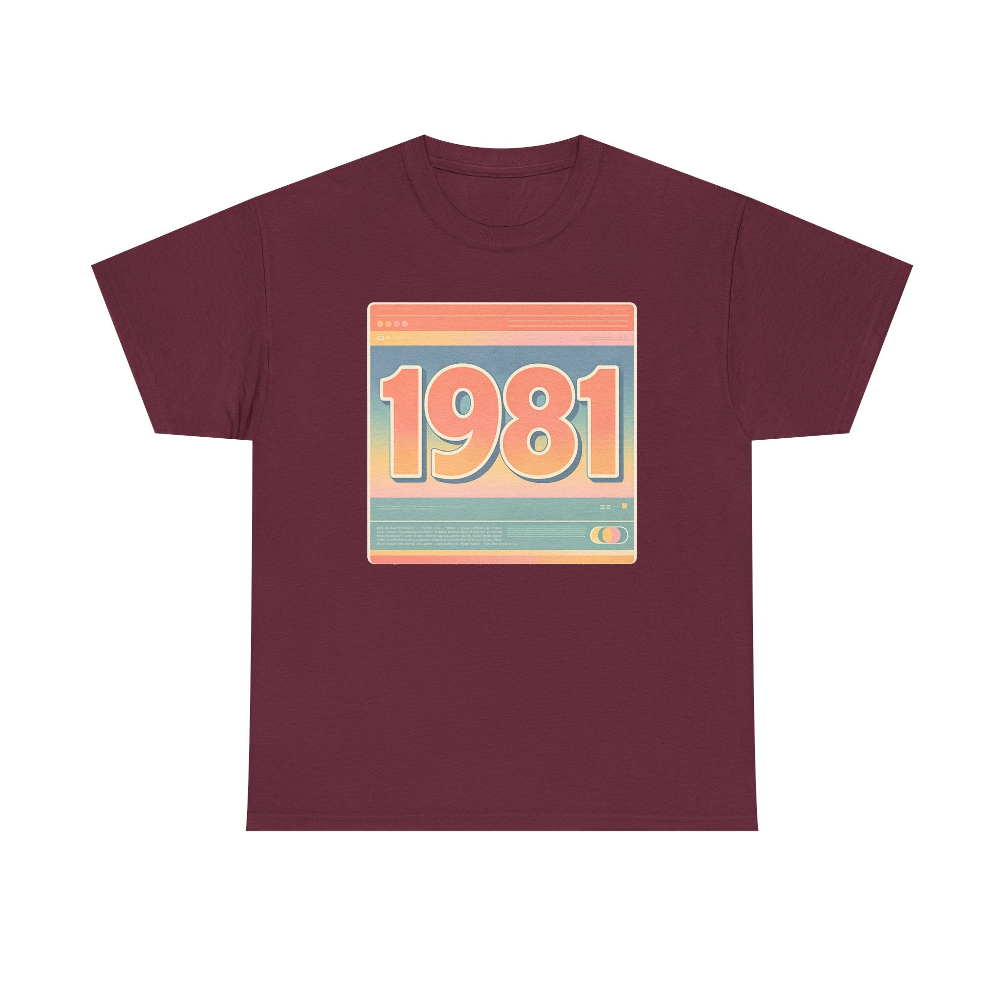 Vintage 1981 Retro Tee — 40th Birthday Gift Shirt