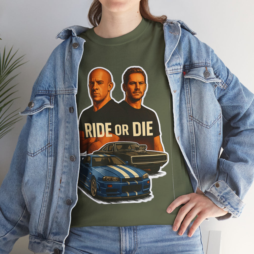 Ride or Die Street Racing Graphic Cotton Tee
