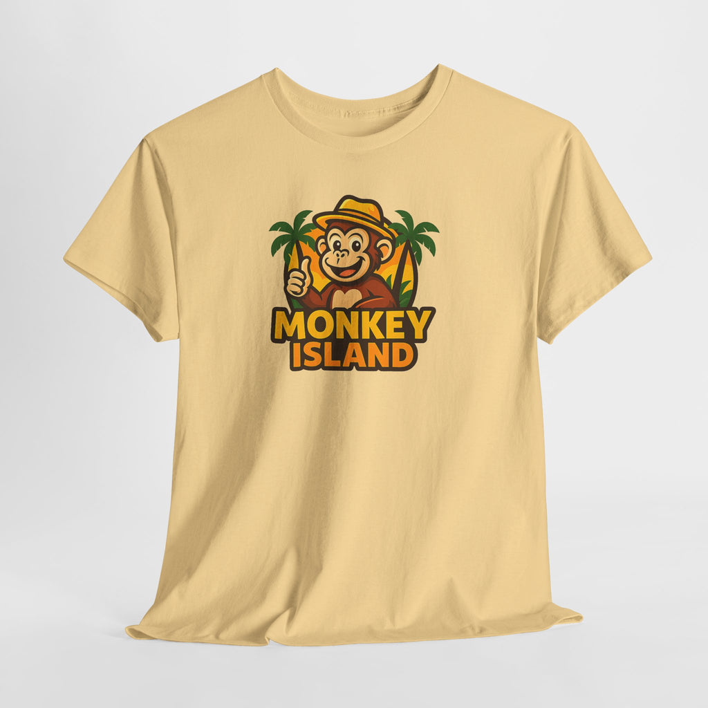 Monkey Island T-Shirt — Cute Tropical Monkey Logo Tee