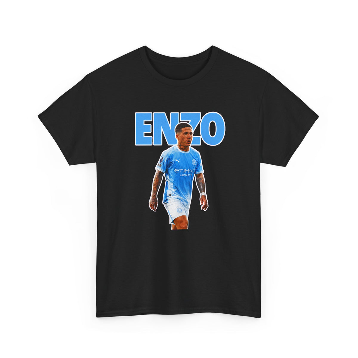 Enzo Fernandez Manchester City Inspired Cotton T-Shirt