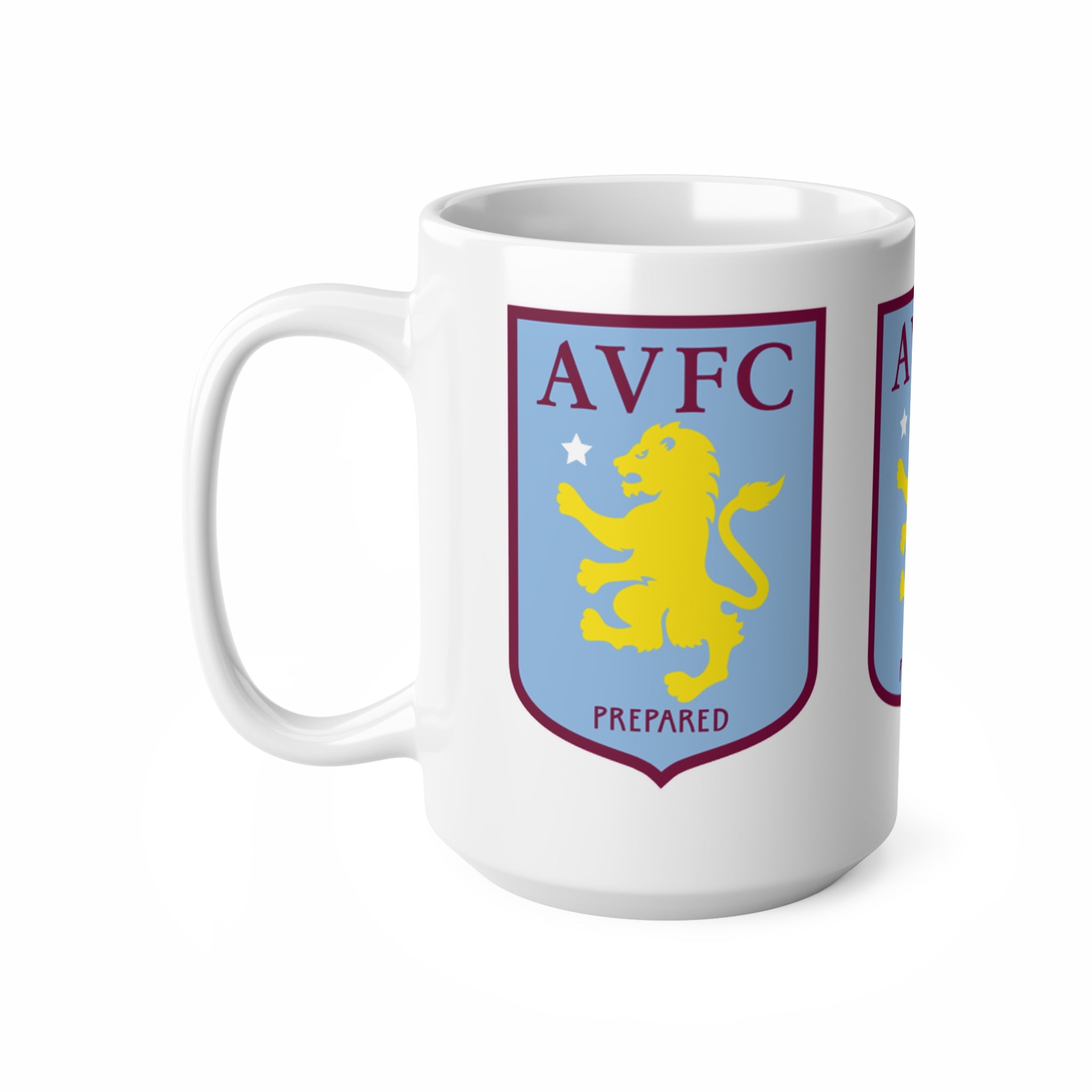 Aston VIlla Ceramic Crest Coffee Mug — 11oz & 15oz Football Fan Gift