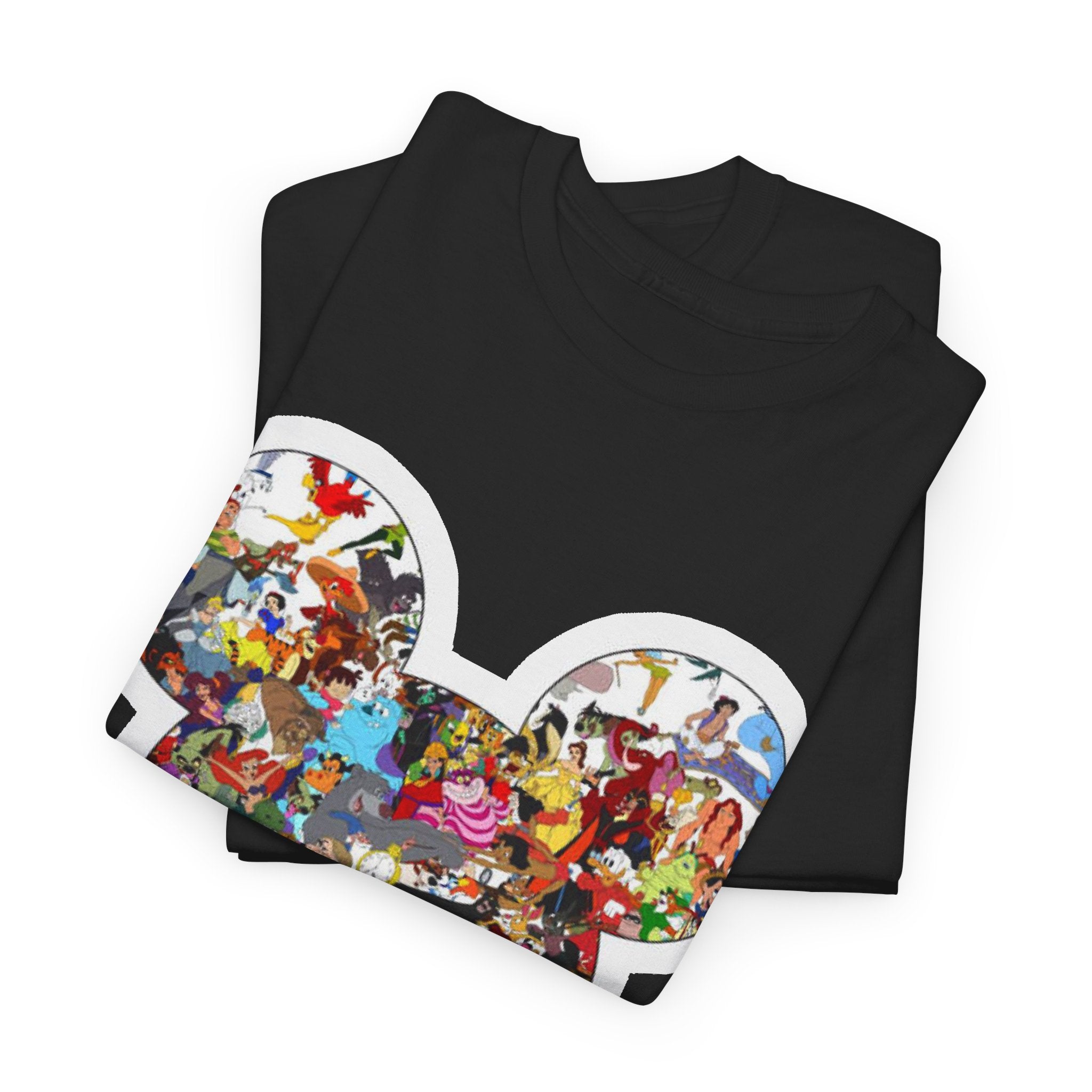 Mickey Collage T-Shirt — Vintage Disney Characters Graphic Tee