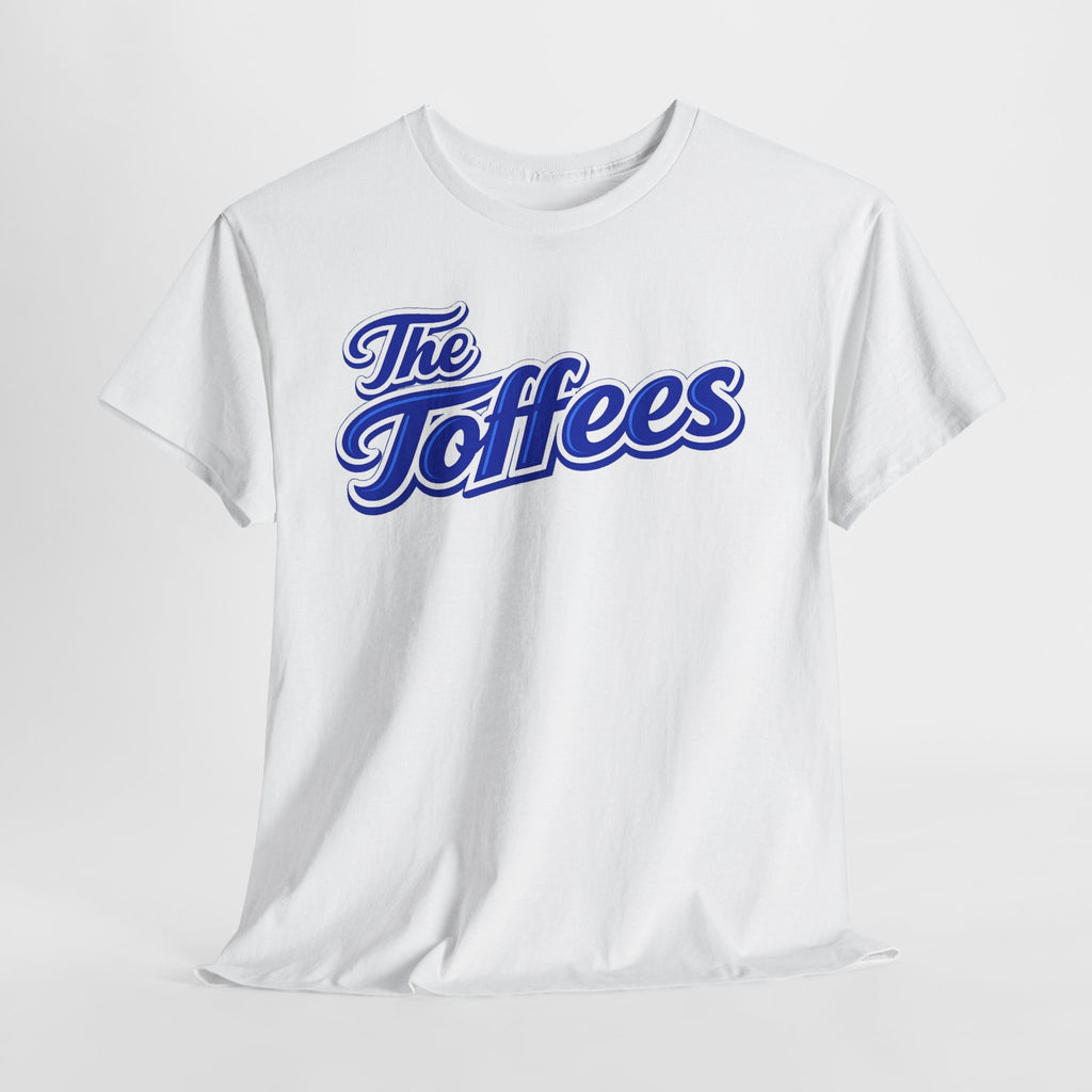 The Toffees Script Tee — Vintage Blue Logo T-Shirt