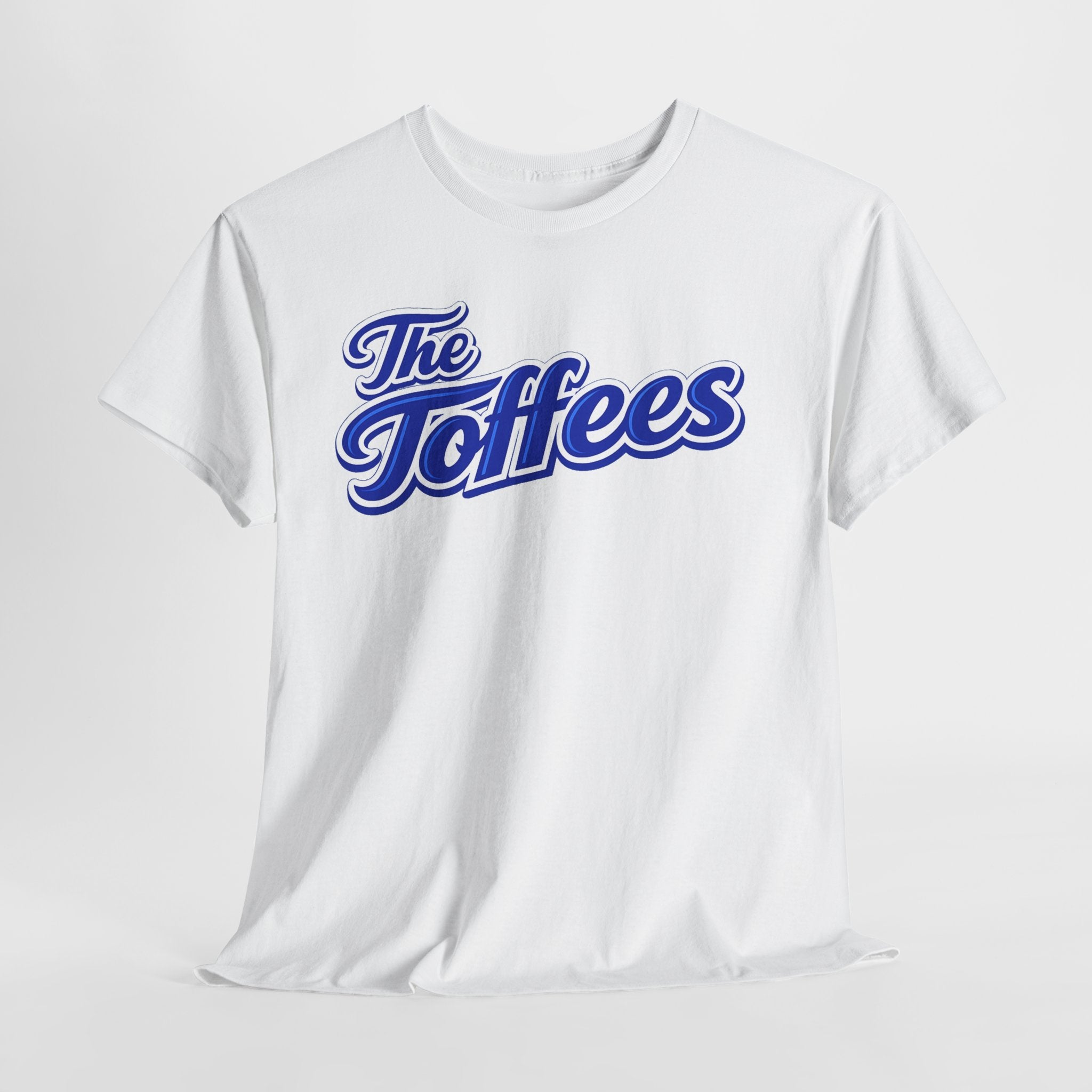 The Toffees Script Tee — Vintage Blue Logo T-Shirt