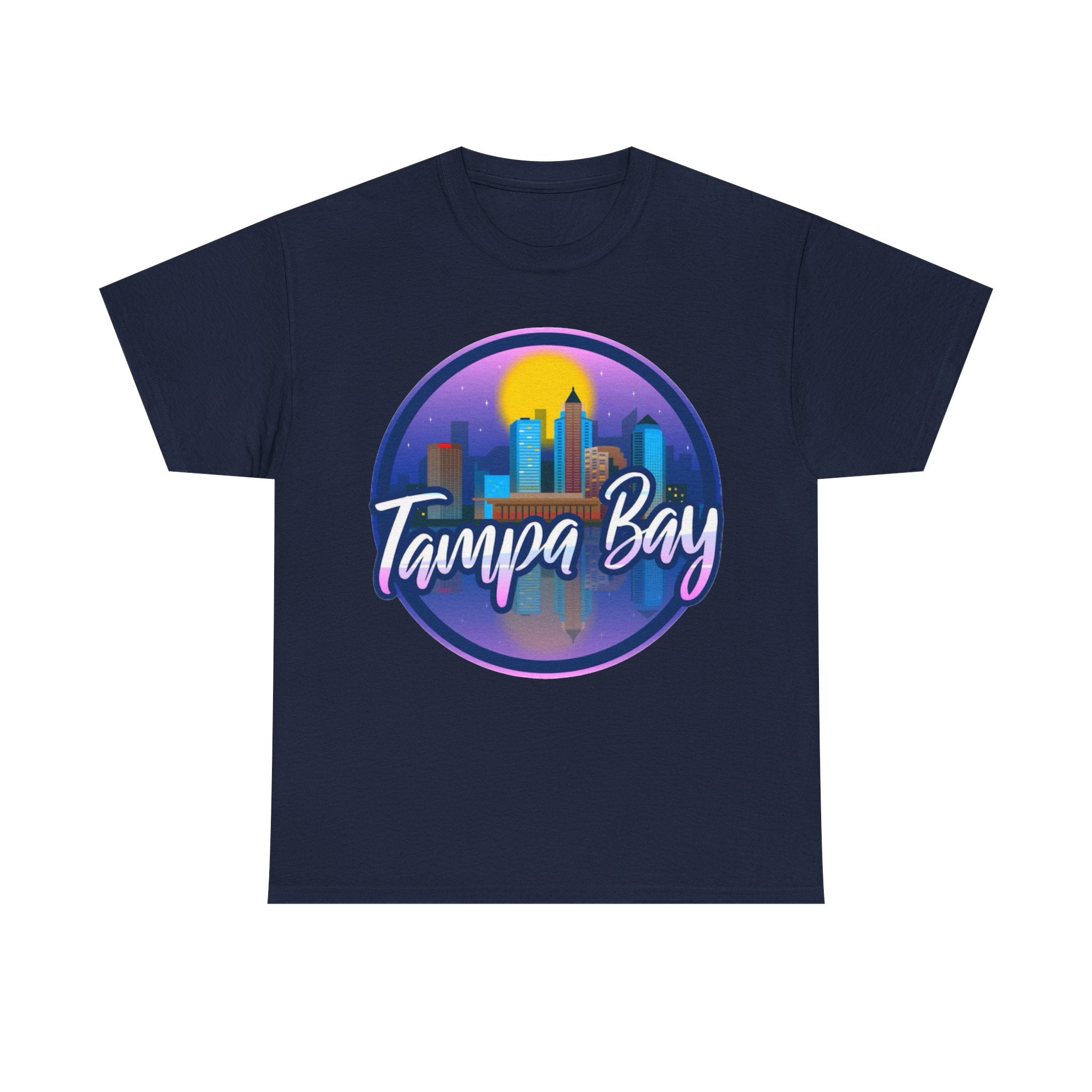 Tampa Bay Skyline T-Shirt — Retro Sunset Cityscape Tee