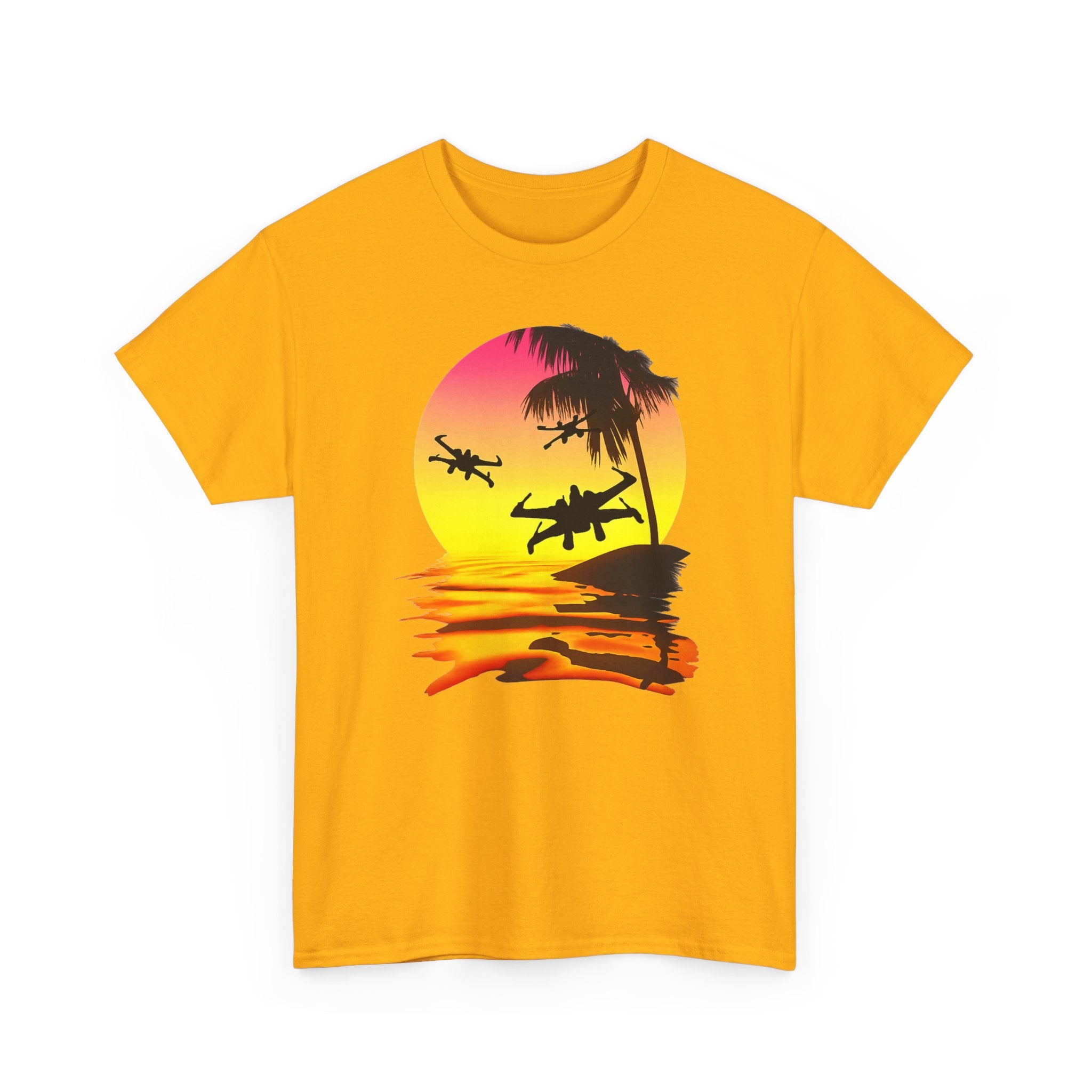 Star Wars X-Ring Sunset Beach Plane T-Shirt