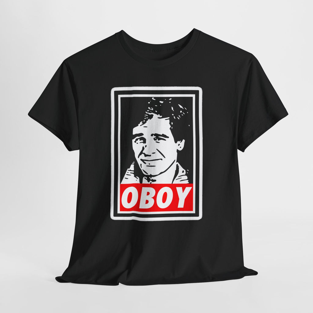 Oboy Quantum Leap Graphic Tee — Retro Pop Art Portrait T‑Shirt