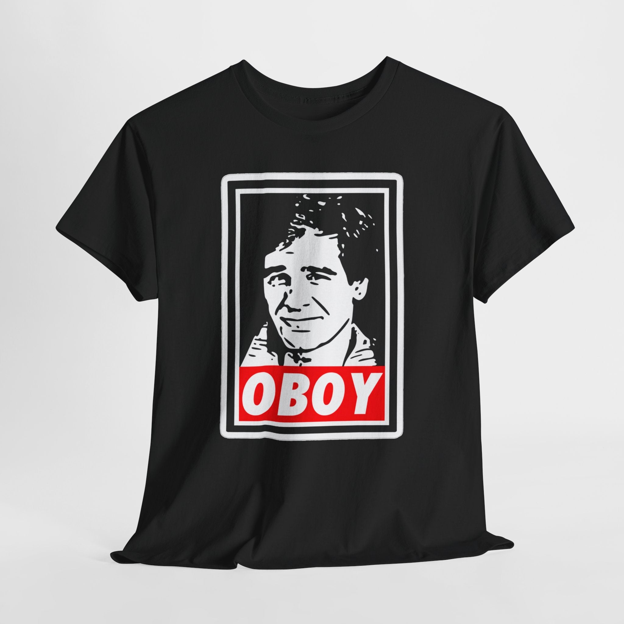 Oboy Quantum Leap Graphic Tee — Retro Pop Art Portrait T‑Shirt