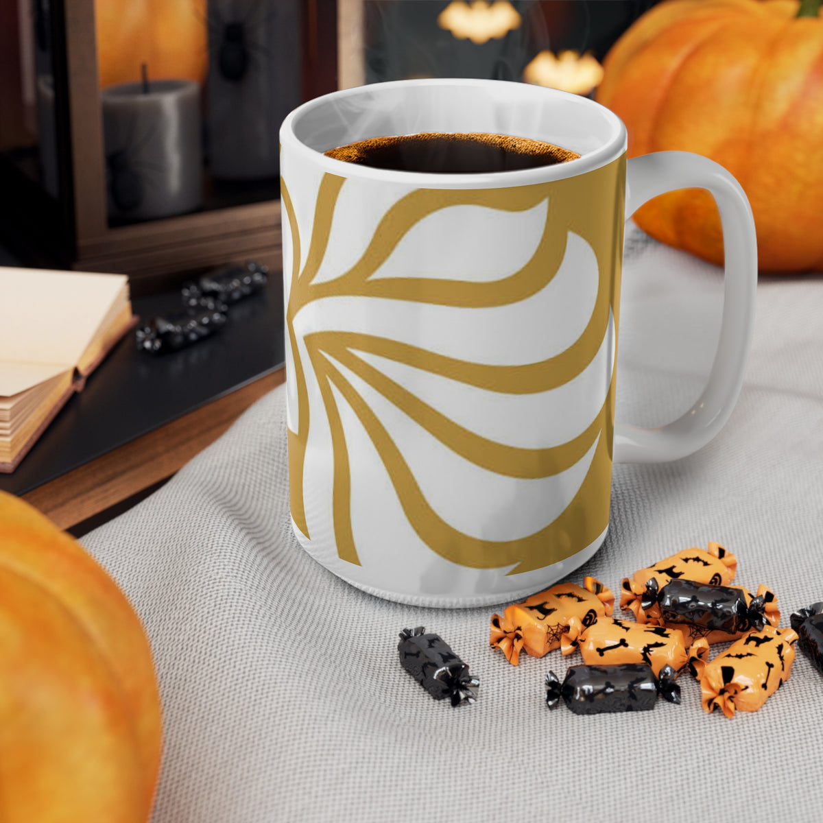Team GB Gold Fleur-de-Lis Ceramic Mug — 11oz & 15oz Classic Coffee Cup