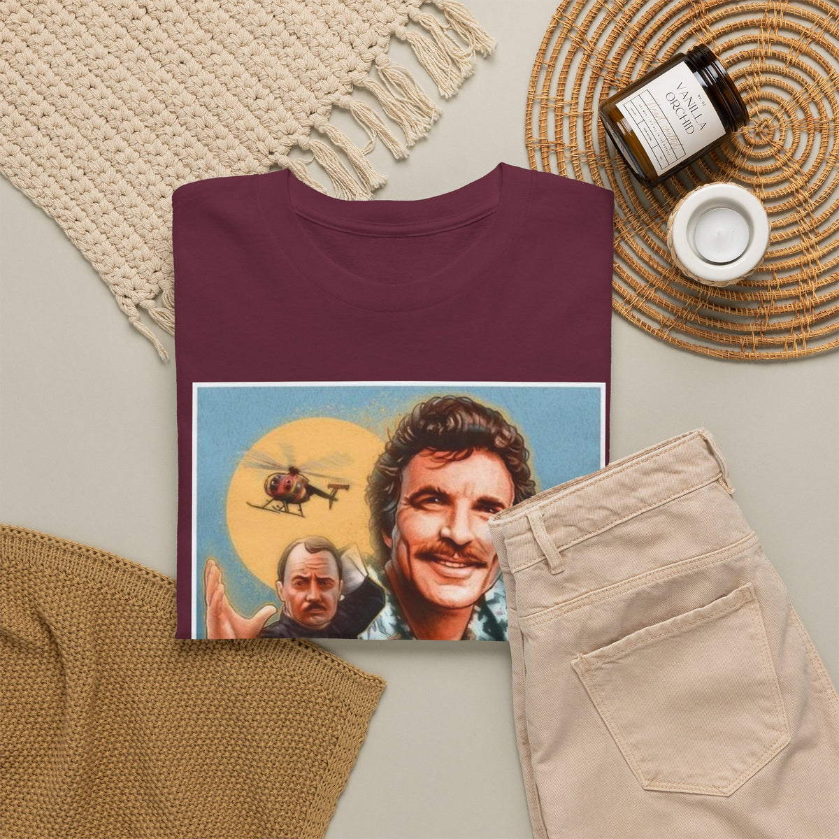 Magnum, P.I. Retro TV Show Inspired Cotton T-Shirt