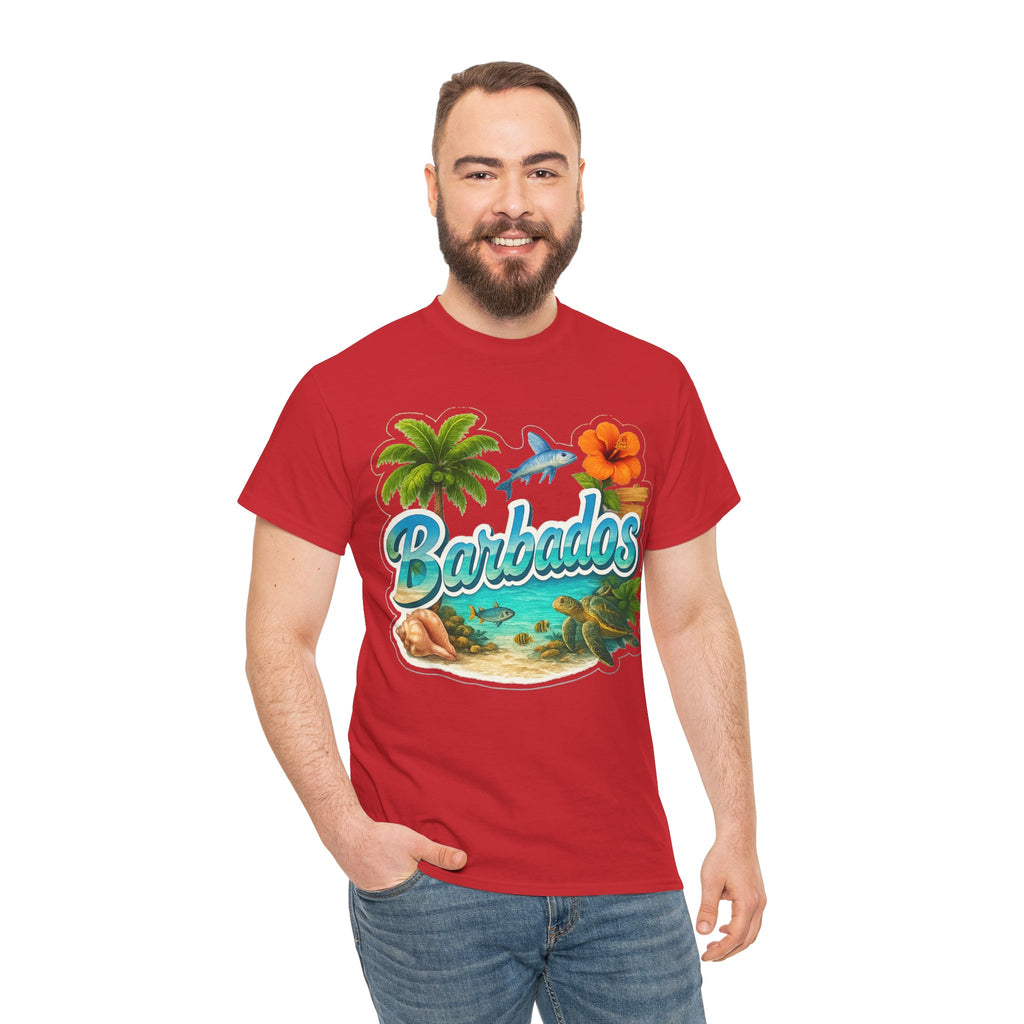 Barbados Beach Graphic Tee — Tropical Island Vacation T‑Shirt